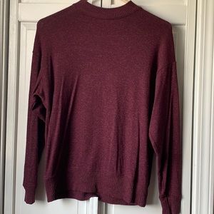 Maroon mock neck